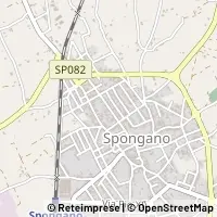 Mapa Spongano