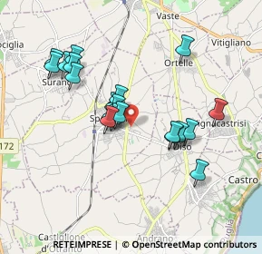 Mappa Via Raffaello, 73038 Spongano LE, Italia (1.7805)
