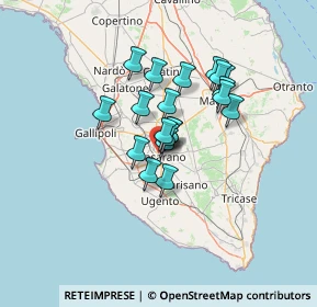 Mappa Via Firenze, 73042 Casarano LE, Italia (9.919)