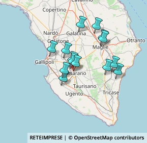 Mappa Via Firenze, 73042 Casarano LE, Italia (11.69357)