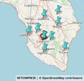 Mappa Via Firenze, 73042 Casarano LE, Italia (10.60455)