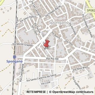 Mappa Via Giuseppe Verdi, 24, 73038 Spongano, Lecce (Puglia)