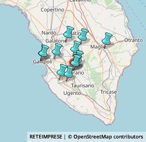 Mappa Via Nardò, 73042 Casarano LE, Italia (9.0175)