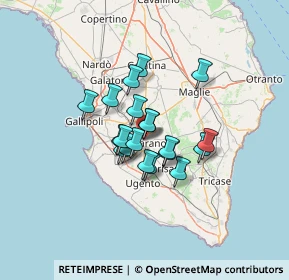 Mappa Via Nardò, 73042 Casarano LE, Italia (9.2545)