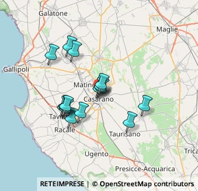 Mappa Via Nardò, 73042 Casarano LE, Italia (5.82933)