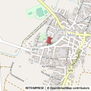 Mappa Via Putzu Idu, 4, 09070 San Vero Milis, Oristano (Sardegna)