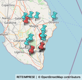 Mappa Via Ciro Menotti, 73038 Spongano LE, Italia (12.58947)