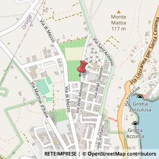 Mappa Via delle Mimose, 66, 73030 Castro, Lecce (Puglia)