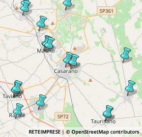 Mappa Via Brindisi, 73042 Casarano LE, Italia (6.05222)