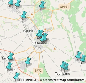 Mappa Via Brindisi, 73042 Casarano LE, Italia (5.99938)