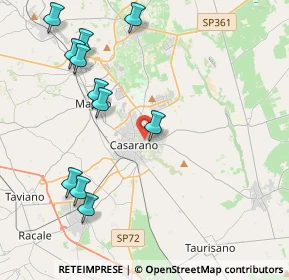 Mappa Via Brindisi, 73042 Casarano LE, Italia (5.14818)