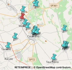 Mappa Via Brindisi, 73042 Casarano LE, Italia (4.4945)