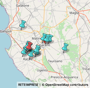 Mappa Via Brindisi, 73042 Casarano LE, Italia (6.25)