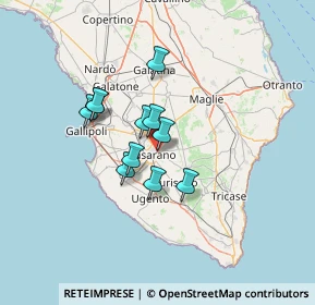 Mappa Via Parigi, 73042 Casarano LE, Italia (10.29364)