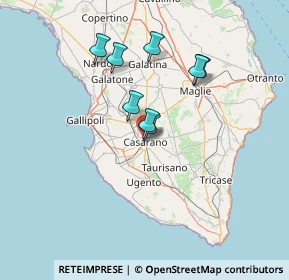 Mappa Via Montesanto, 73042 Casarano LE, Italia (25.92063)