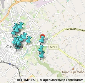 Mappa Via Provinciale Supersano, 73042 Casarano LE, Italia (1.1985)