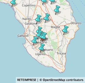 Mappa Via Provinciale Supersano, 73042 Casarano LE, Italia (14.93538)