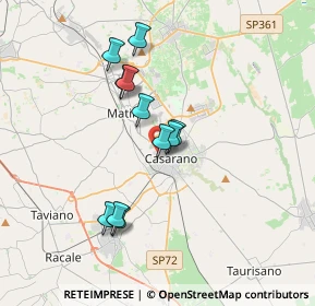 Mappa Via Luigi Memmi, 73042 Casarano LE, Italia (3.26909)