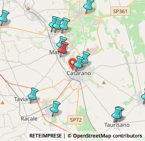 Mappa Via Luigi Memmi, 73042 Casarano LE, Italia (5.29)