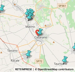 Mappa Via Luigi Memmi, 73042 Casarano LE, Italia (5.71833)