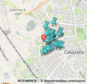 Mappa Via Luigi Memmi, 73042 Casarano LE, Italia (0.275)