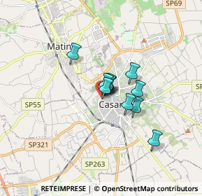 Mappa Via Luigi Memmi, 73042 Casarano LE, Italia (1.02091)
