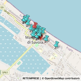 Mappa Via Maggiore Galliano, 76016 Margherita di Savoia BT, Italia (0.302)