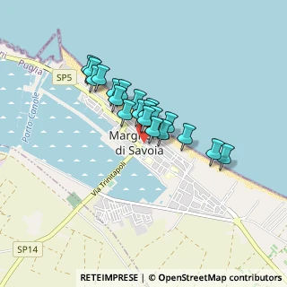 Mappa Piazza G. Marconi, 76016 Margherita di Savoia BT, Italia (0.6385)