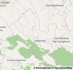 Mappa 03040 Vallemaio FR, Italia (1.43462)
