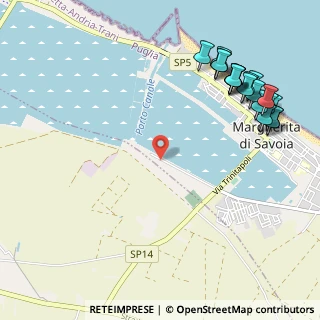 Mappa Via delle Saline contrada Torretta Zona Industriale, 76016 Margherita di Savoia BT, Italia (1.459)