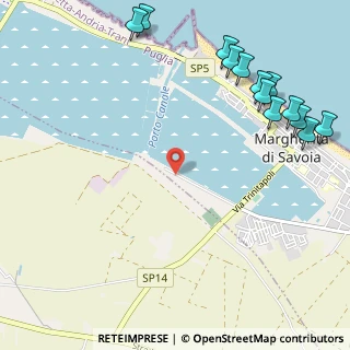 Mappa Via delle Saline contrada Torretta Zona Industriale, 76016 Margherita di Savoia BT, Italia (1.57231)