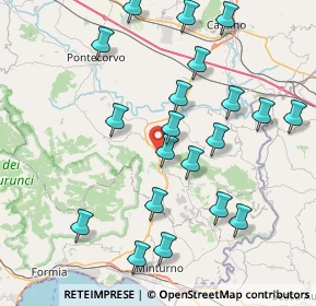 Mappa SR630 Km 22, 04020 Spigno Saturnia LT, Italia (9.1175)