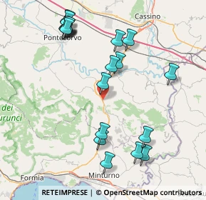 Mappa SR630 Km 22, 04020 Spigno Saturnia LT, Italia (9.615)
