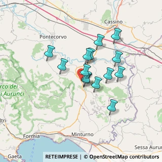Mappa Superstrada Cassino - Formia, 03040 Castelnuovo Parano FR, Italia (5.75643)