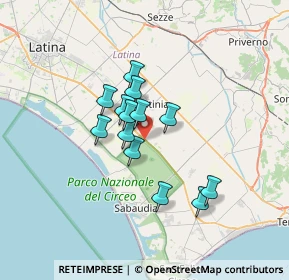 Mappa Via Pontina, 04016 Sabaudia LT, Italia (5.16077)