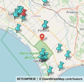 Mappa Via Pontina, 04016 Sabaudia LT, Italia (10.559)