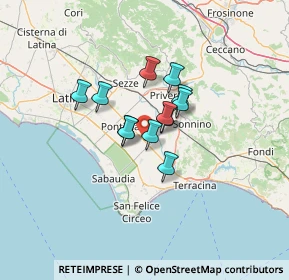 Mappa Via Migliara 52 Dx, 04014 Pontinia LT, Italia (8.6075)