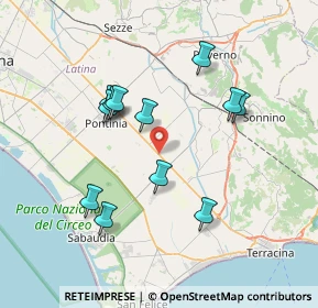 Mappa Via Migliara 52 Dx, 04014 Pontinia LT, Italia (7.34083)