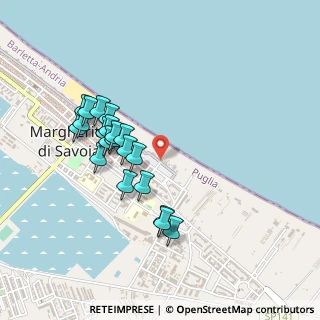 Mappa Via Amerigo Vespucci, 76016 Margherita di Savoia BT, Italia (0.46)