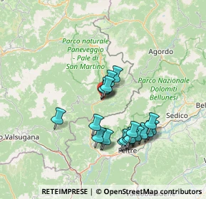 Mappa 38050 Mezzano TN, Italia (12.574)