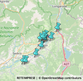 Mappa Via Cavarzano, 32100 Belluno BL, Italia (4.17818)