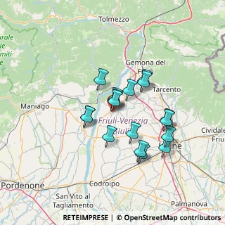 Mappa Via Isonzo, 33038 San Daniele del Friuli UD, Italia (10.80529)