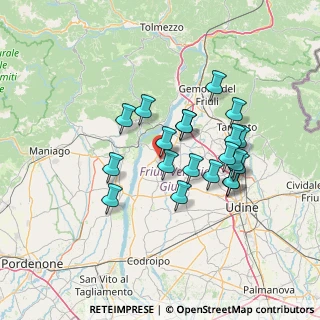 Mappa Via Isonzo, 33038 San Daniele del Friuli UD, Italia (11.829)