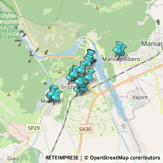 Mappa Via Stazione, 33086 Montereale Valcellina PN, Italia (1.0595)