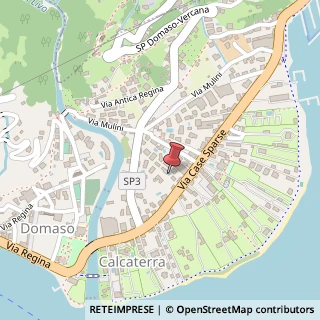 Mappa Via Case Sparse, 91bis, 22013 Domaso, Como (Lombardia)