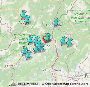 Mappa Via Tommaso Dolabella, 32100 Belluno BL, Italia (11.33643)