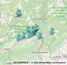 Mappa Via Tommaso Dolabella, 32100 Belluno BL, Italia (9.09231)