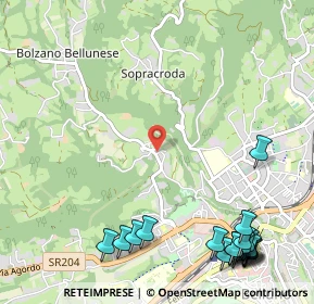 Mappa Via Vezzano, 32100 Belluno BL, Italia (1.59)
