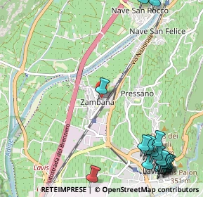 Mappa Via don Pichler, 38010 Zambana TN, Italia (1.6145)