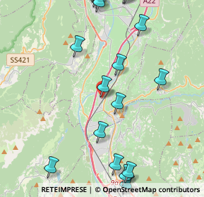 Mappa Via don Pichler, 38010 Zambana TN, Italia (5.527)